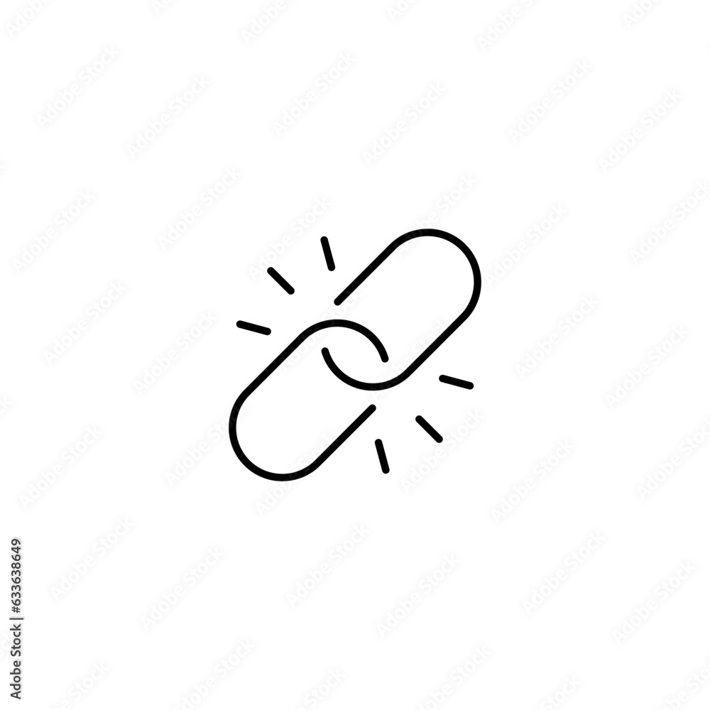 Backlinks line icon vector illustration. Backlinks line icon vector illustration.