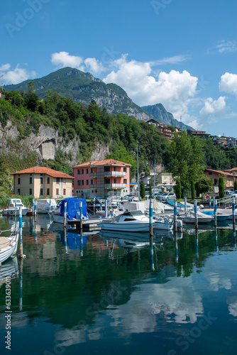 lake iseo villages on the shores of lake lovere iseo and monte isola photo