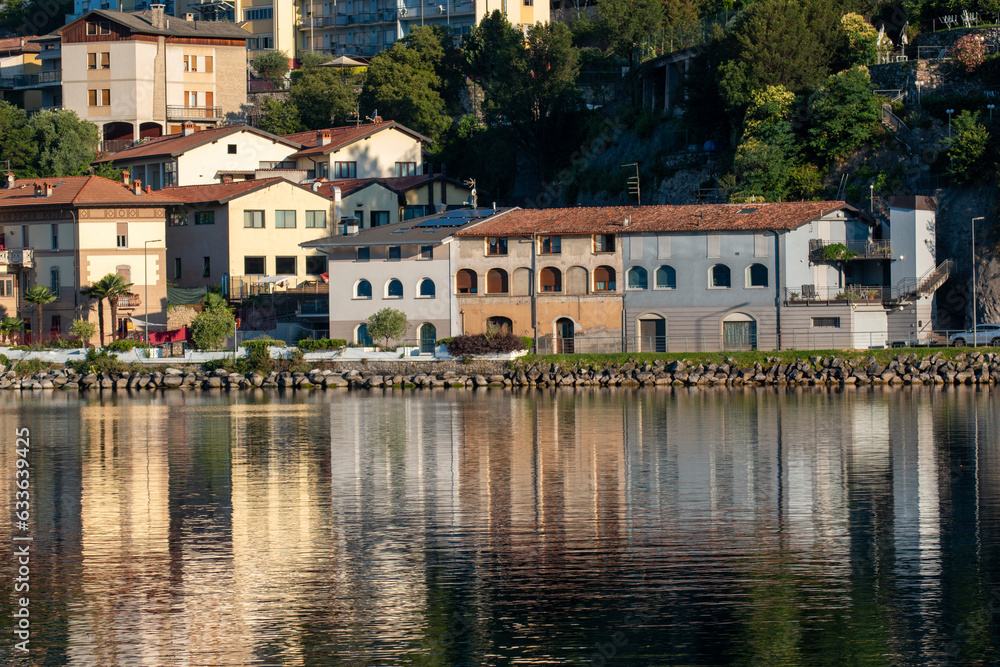 lake iseo villages on the shores of lake lovere iseo and monte isola