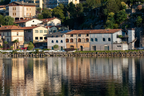 lake iseo villages on the shores of lake lovere iseo and monte isola