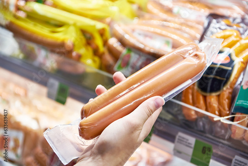Vienna sausages in the store