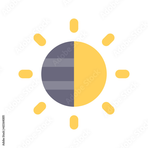 brightness flat icon