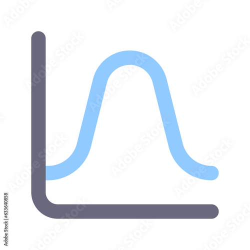 histogram flat icon