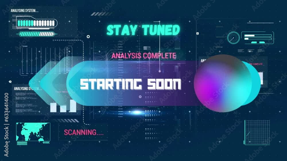 Stream starting soon stay tuned Neon Background live wallpaper loop ...