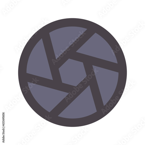 shutter flat line icon