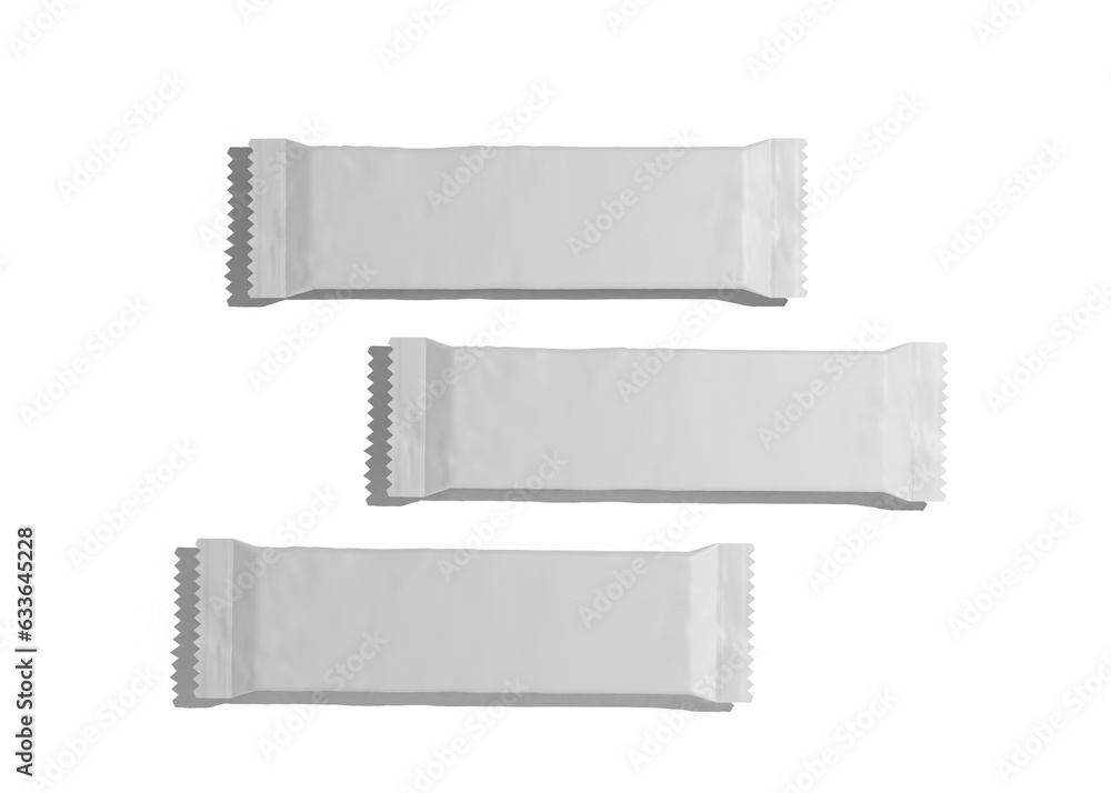 Plastic packing for snacks mockup Plastic packing for snacks mockup
