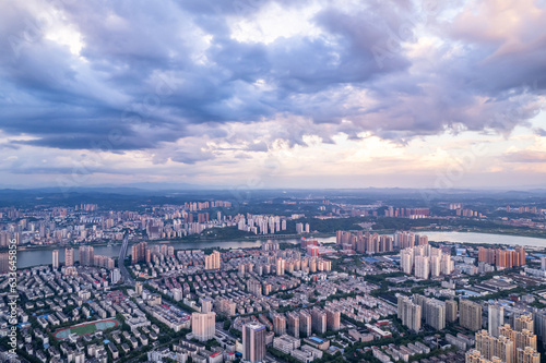 City scenery of Zhuzhou City, Hunan Province