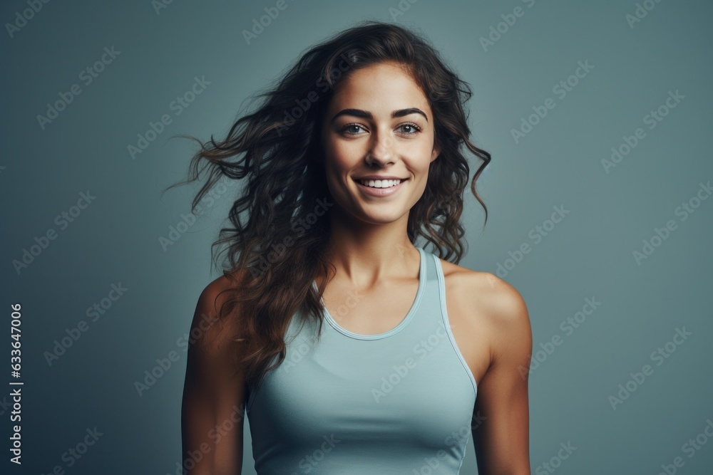 Young woman dressed in a fitness kit Young woman dressed in a fitness kit