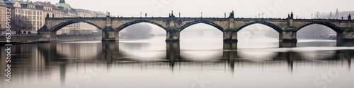Prague panorama Czech Republic - Generative AI © jovannig