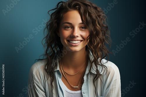 Radiant Smiles. Young Female with Dreadlocks on Isolated Background. Joyful Expression and Individuality Shining Through. Captivating Charm and Positive Vibes. Generative Ai