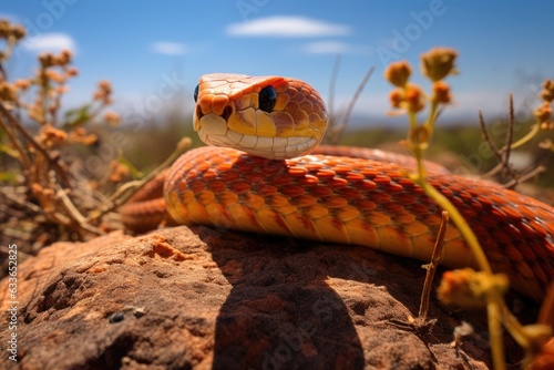 Snake symbol year of 2025 © kramynina