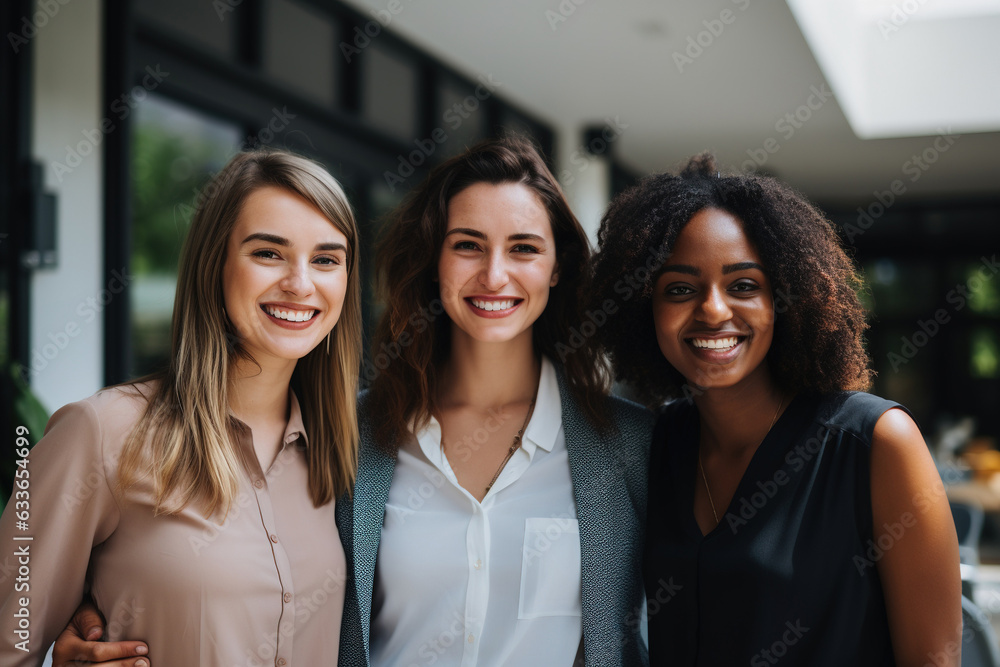 Obraz premium Female entrepreneurs smiling at the camera