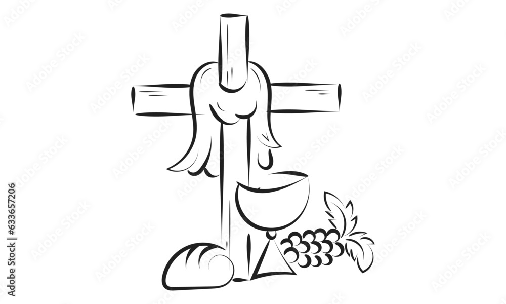 Christian Symbol design for print or use as poster, card, flyer, sticker, tattoo or T Shirt Christian Symbol design for print or use as poster, card, flyer, sticker, tattoo or T Shirt