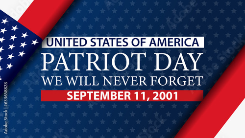 Patriot Day USA Flag