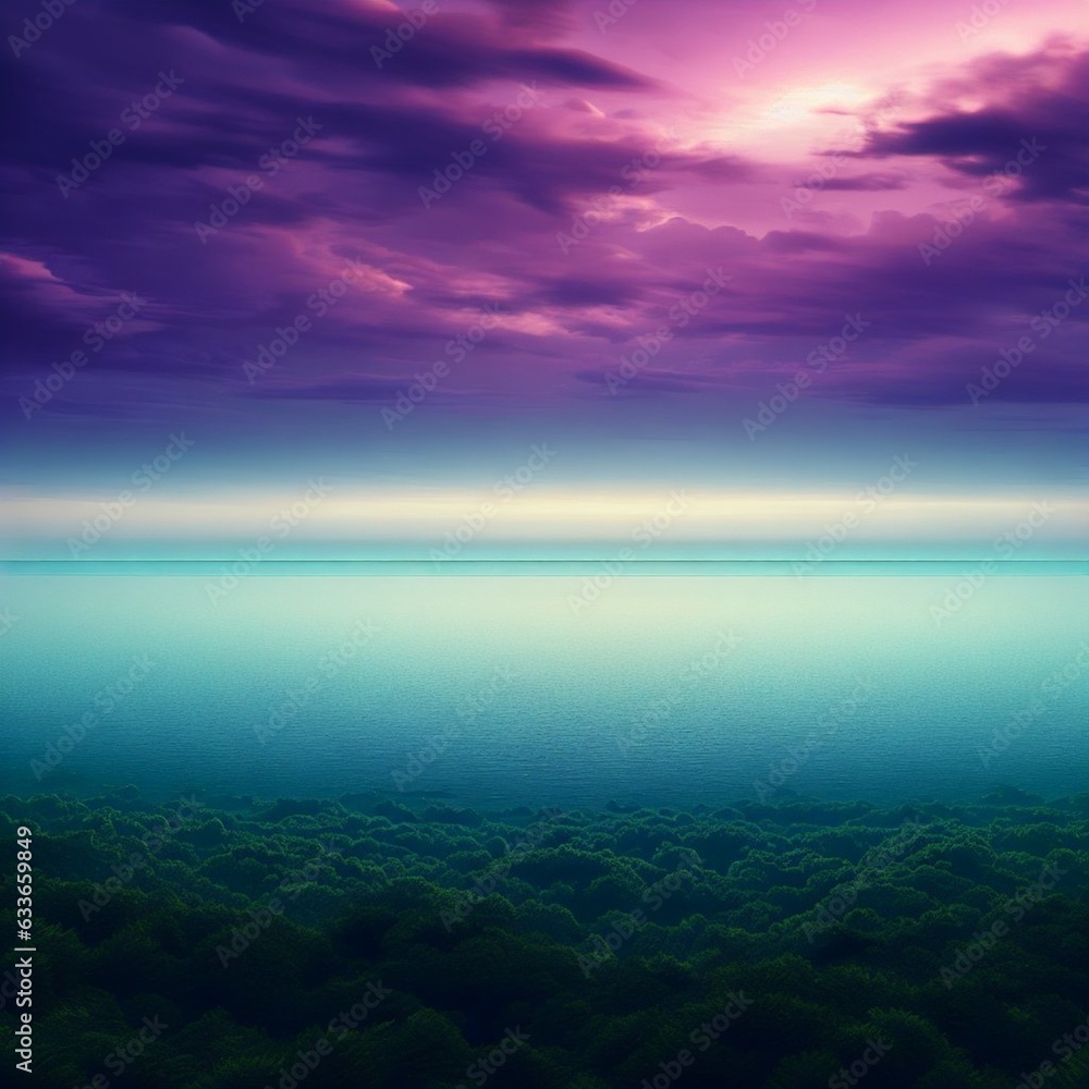 Purple Skies Over The Sea Purple Skies Over The Sea