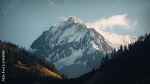Mountain during winter