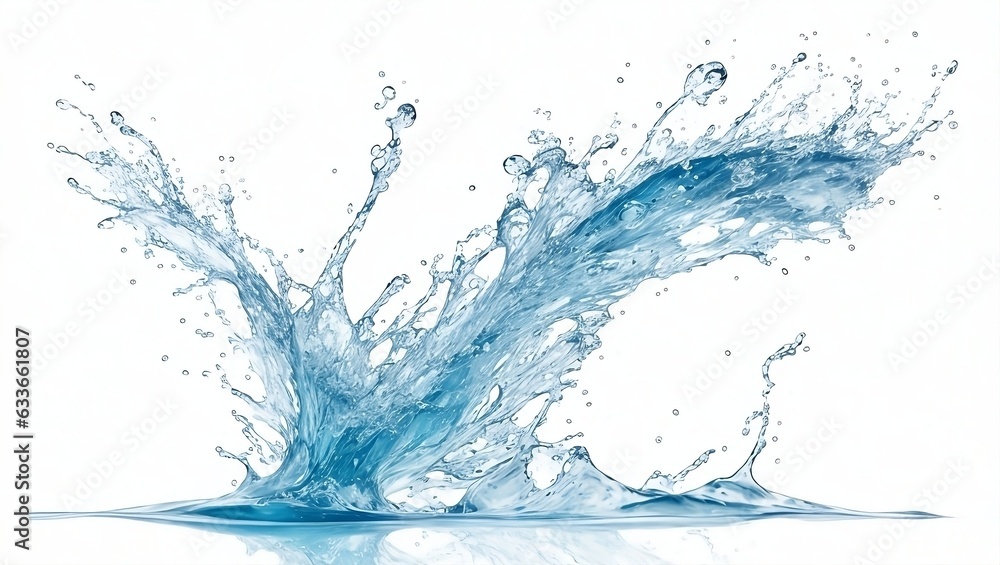 water splash white background surface water splash white background surface