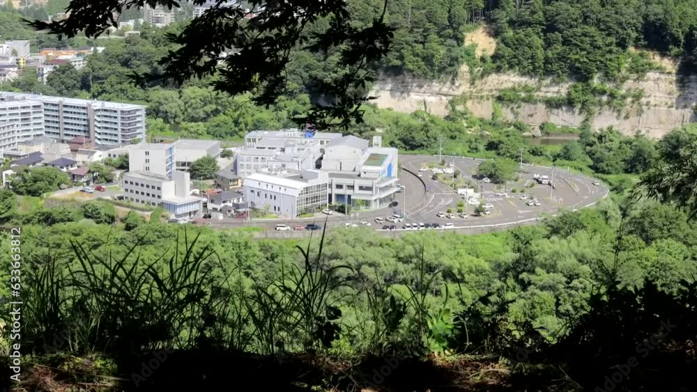 Sendai, Miyagi, Japan, August 11, 2023.A timelapse video of a driving
