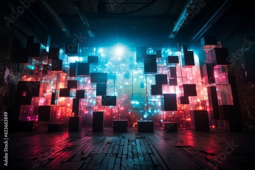 Stunning Projection Mapping Display, Generative AI