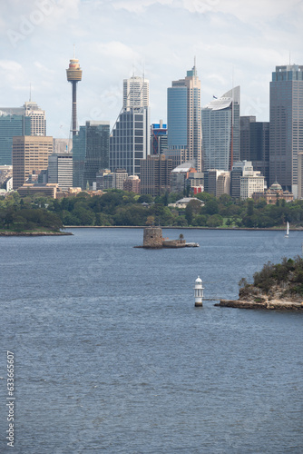 Sydney and Fort denison view from Mosman.