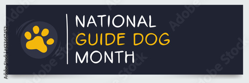 National Guide Dog Month, held on September.
