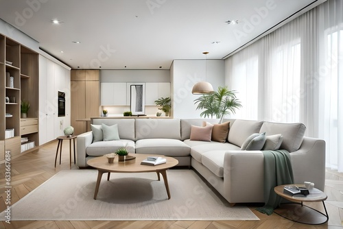 modern living room generated ai © kashif 2158