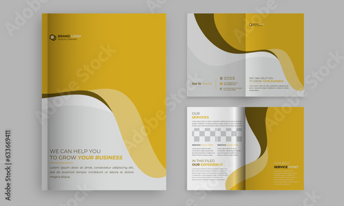 Minimal Magazine booklet Leaflet Flyer Corporate Creative Business brochure design template	