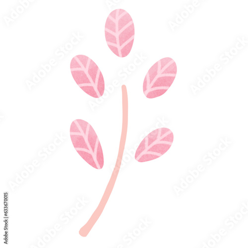 Pink leaves 