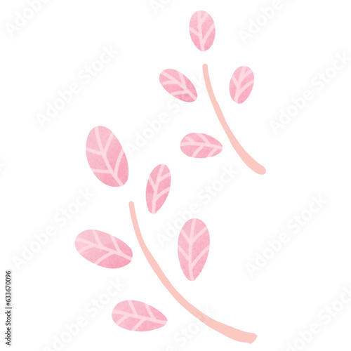 Pink leaves 
