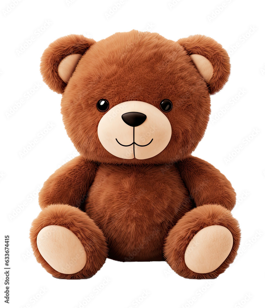 Obraz premium cute brown isolated teddybear