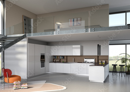 rendering kitchen maryland using 3dsmax and vray photo