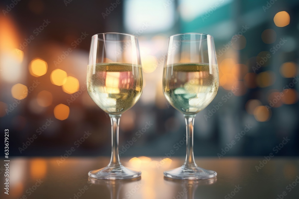 Two clicking champagne. Generate Ai Two clicking champagne. Generate Ai