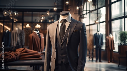 A Classic Suit in a Clothing Store, Generative AI