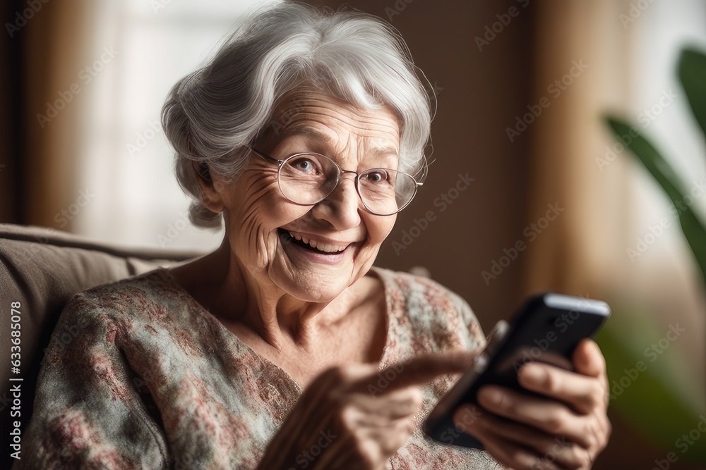 senior woman talking on cell phone senior woman talking on cell phone