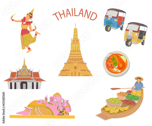 東南アジア　タイ観光セット