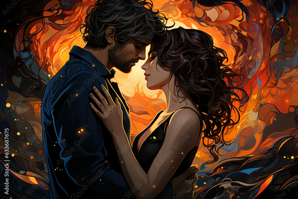 Unveil the beauty of love through a unique and artistic portrayal of a