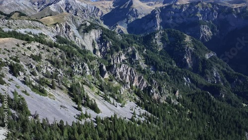 Wallpaper Mural Panoramic sky view of the fir forests around Countent mount Torontodigital.ca