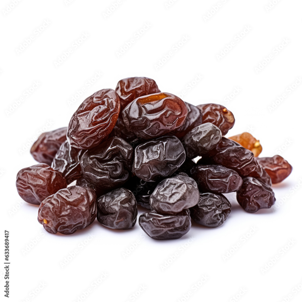Raisins isolated on white background Raisins isolated on white background