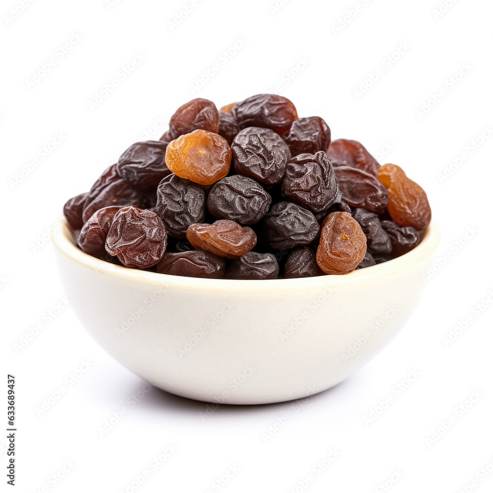 Raisins isolated on white background Raisins isolated on white background