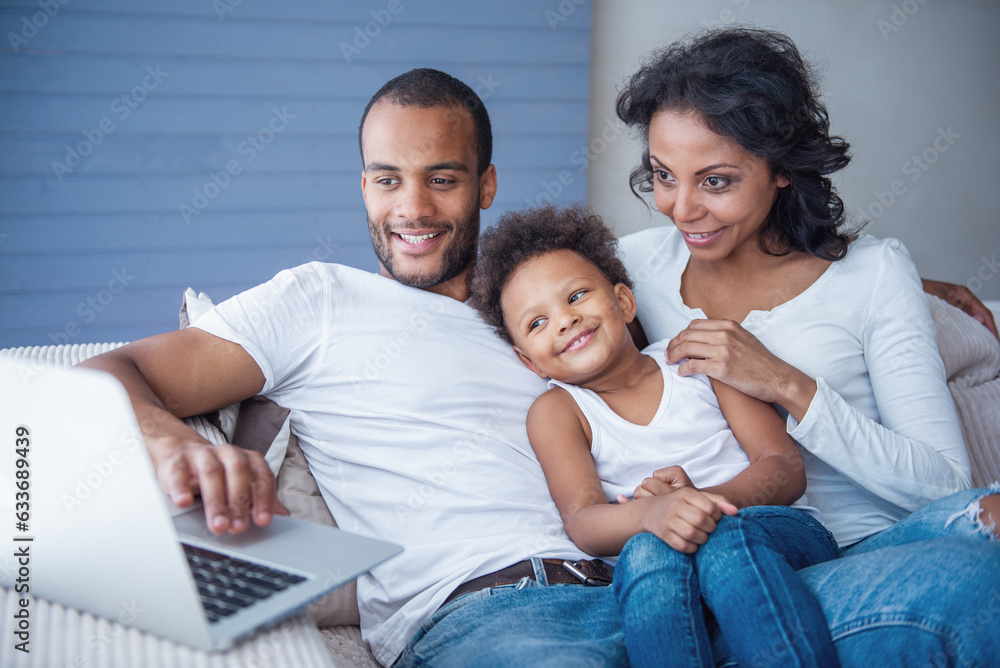 Afro American family Afro American family