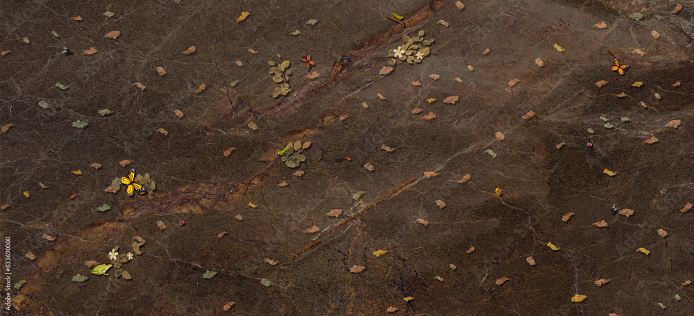 land of jungle, nature leaves, tree, flowers, high glossy vitrified tile design land of jungle, nature leaves, tree, flowers, high glossy vitrified tile design