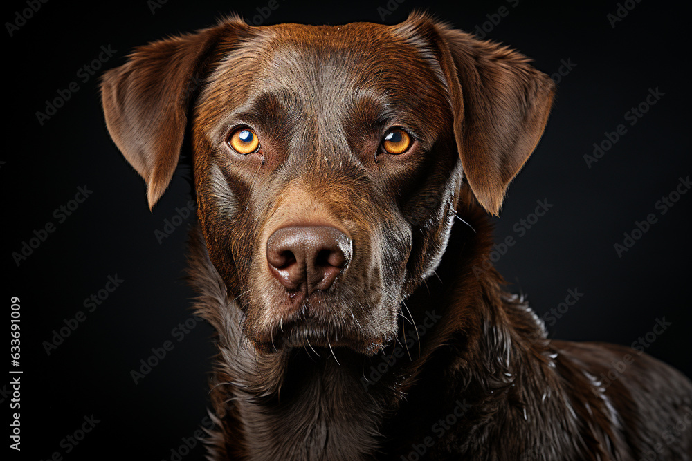 Capture the captivating essence of a dog beauty through a stunning portrait illuminated by soft, natural light. Ai generated Capture the captivating essence of a dog beauty through a stunning portrait illuminated by soft, natural light. Ai generated