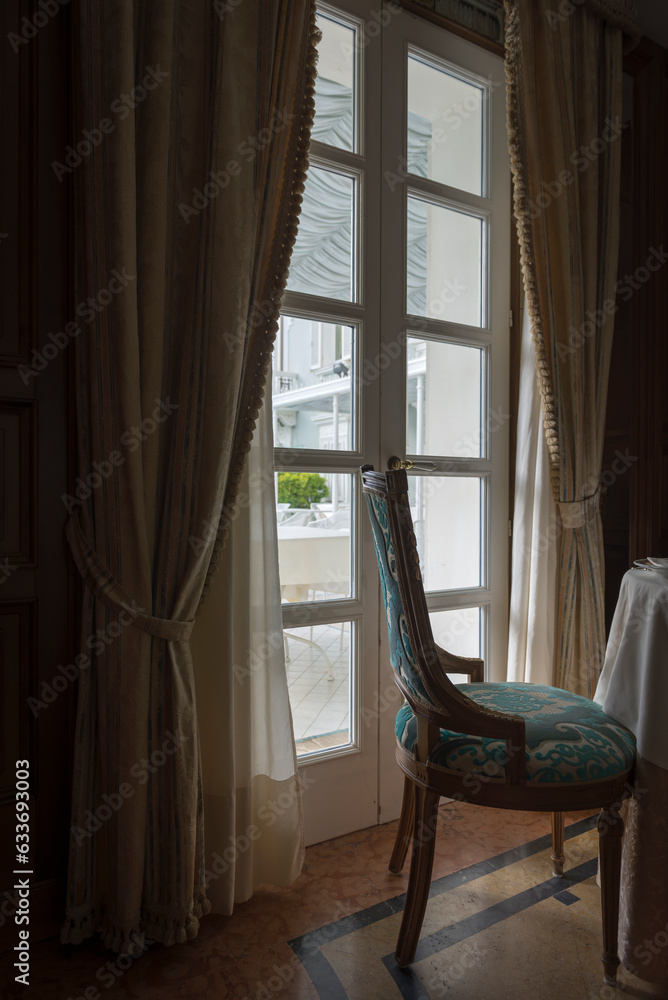 Chair with Window Light in Italy. Chair with Window Light in Italy.