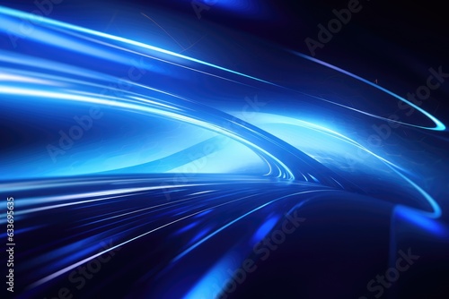 Futuristic blue technology background with organic motion.