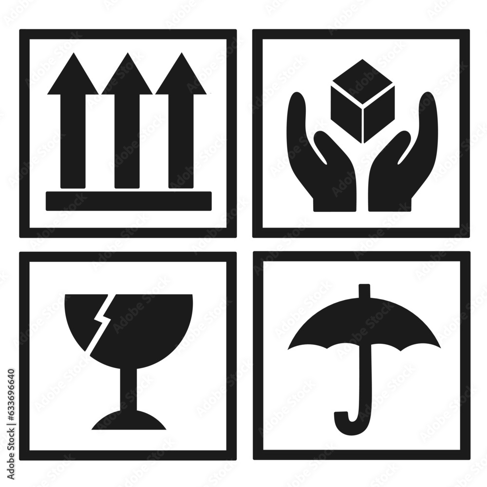 warning flat icon vector for goods packaging warning flat icon vector for goods packaging
