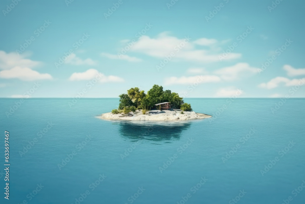 Fototapeta premium Exotic island wallpaper