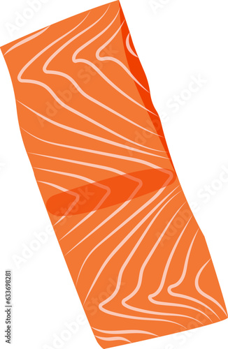 A salmon in vector for decoration