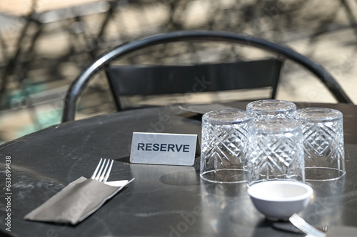 Foto horeca horecaf restaurant reservé verre table