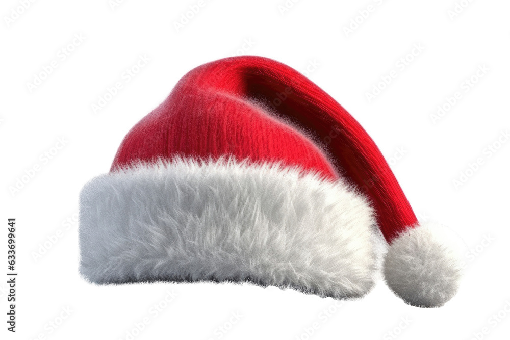 Christmas santa hat isolated on transparent background Christmas santa hat isolated on transparent background