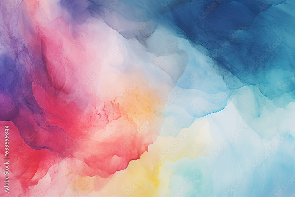 Fototapeta premium Waterpaint Texture Rainbow.